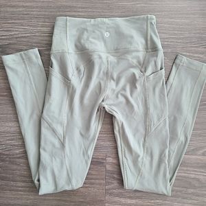 Lululemon all the right places size 4 green grey